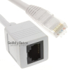 Ethernet RJ45 Extension Male/Female Cable White 2m
