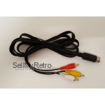 Composite Video AV Cable with Audio for C64, C128, Plus/4