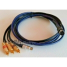 Commodore C64 C128 High Quality S-VIDEO HD 75 Ohm CVBS Video Cable TV GOLD RCA