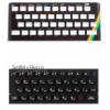 Sinclair ZX Spectrum Keyboard Faceplate Color Black & Keyboard Mat Color Black
