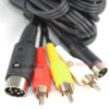 Commodore C64 & C128 S-Video / CVBS RCA & Audio TV Cable